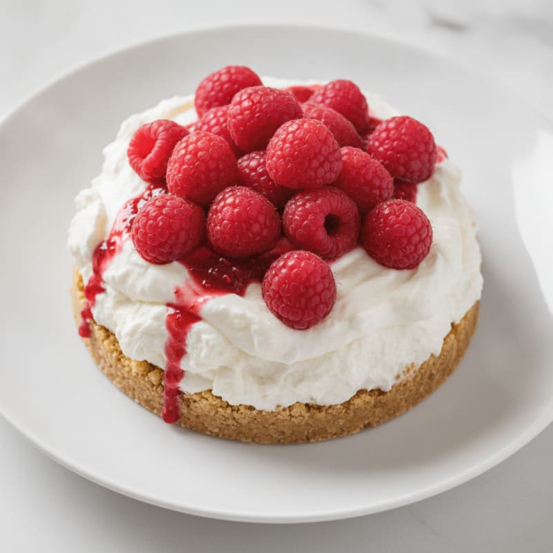 High-Protein Yogurt Cheesecake with Fruit