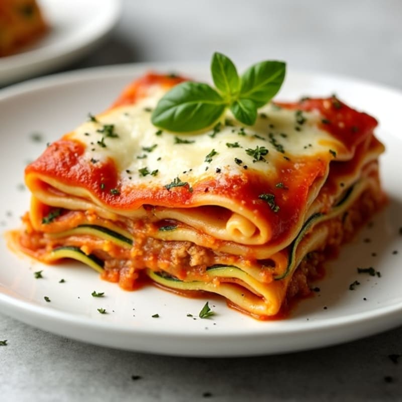 Lean Turkey Zucchini Lasagna