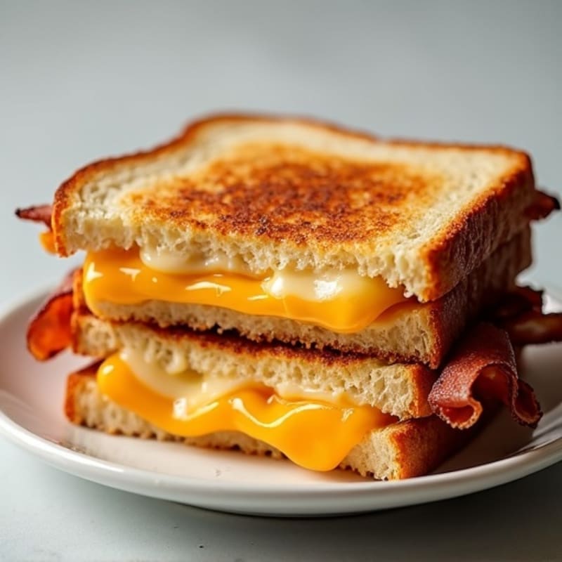 Crispy Three-Cheese Sourdough Melt