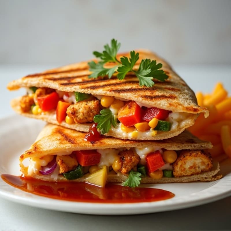 Healthy Chicken BBQ Quesadilla