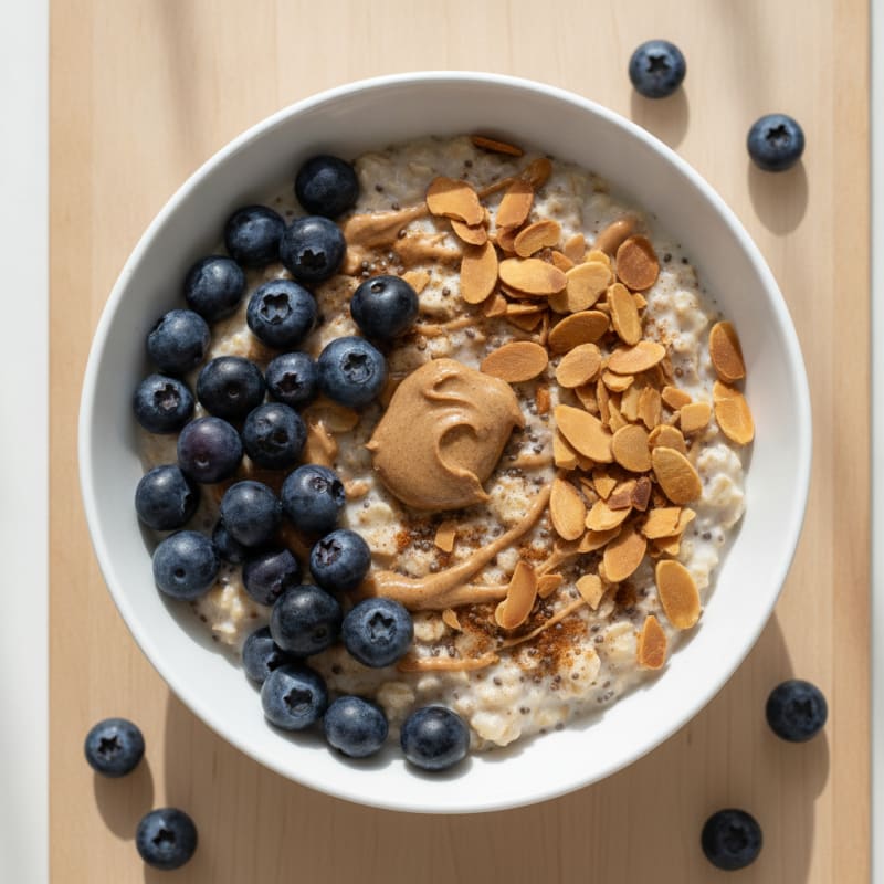 Blueberry Almond Overnight Oats