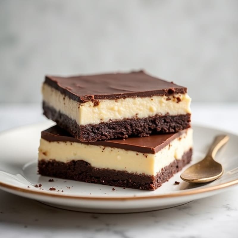 Creamy Greek Yogurt Cheesecake Bars with Dark Chocolate Crust
