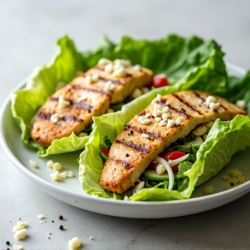 Grilled Chicken Caesar Lettuce Wraps