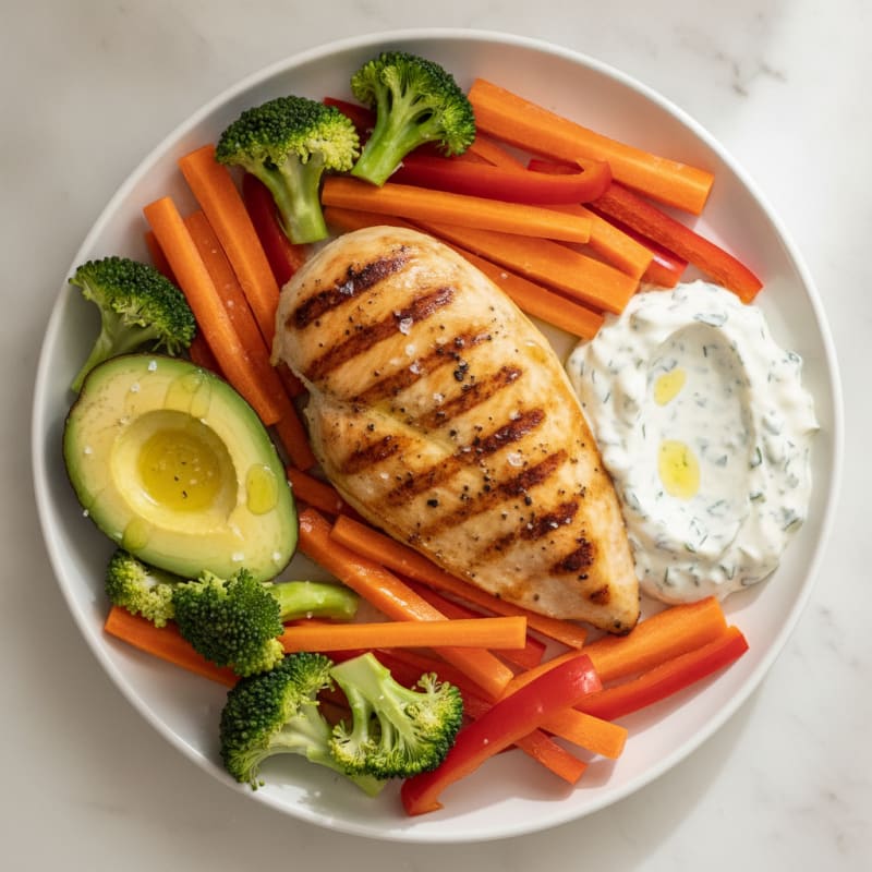 Garden Vegetable Medley with Ranch Dip