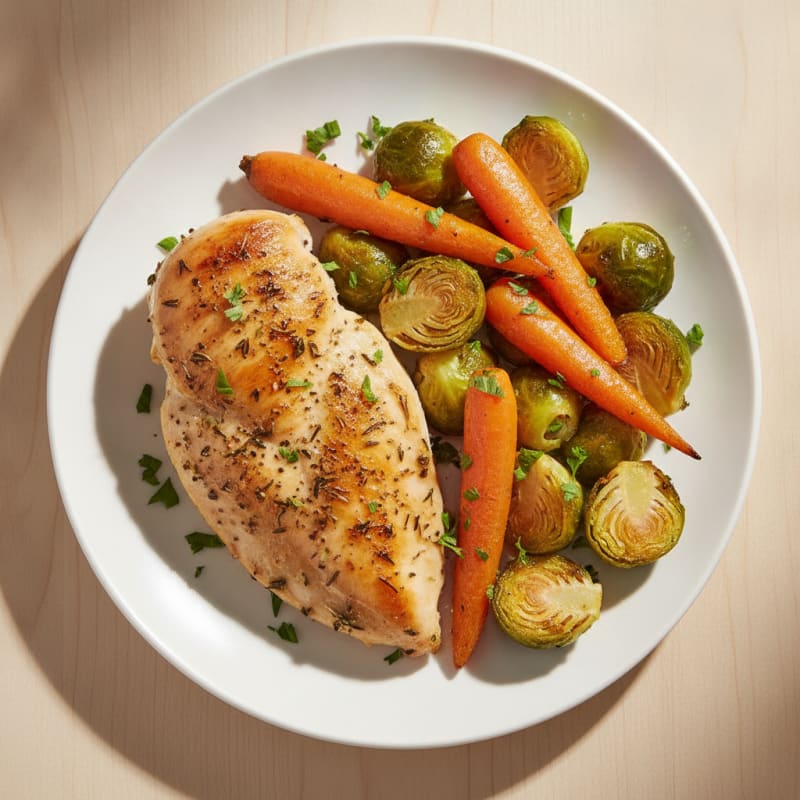 Herb-Baked Chicken and Gourmet Vegetables
