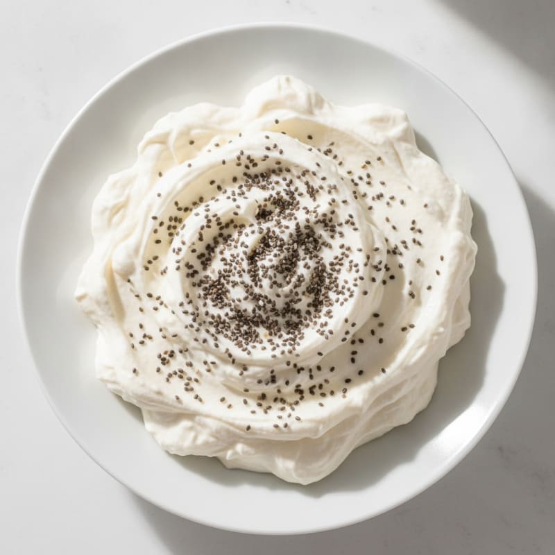 Silky Vanilla Protein Yogurt with Chia Seeds