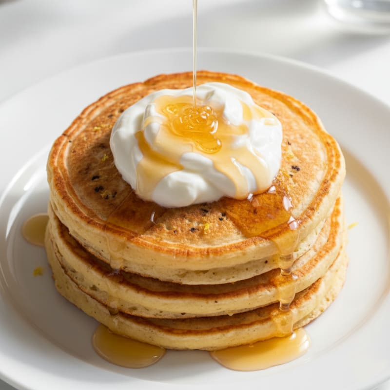Creamy Zesty Lemon Ricotta Pancakes