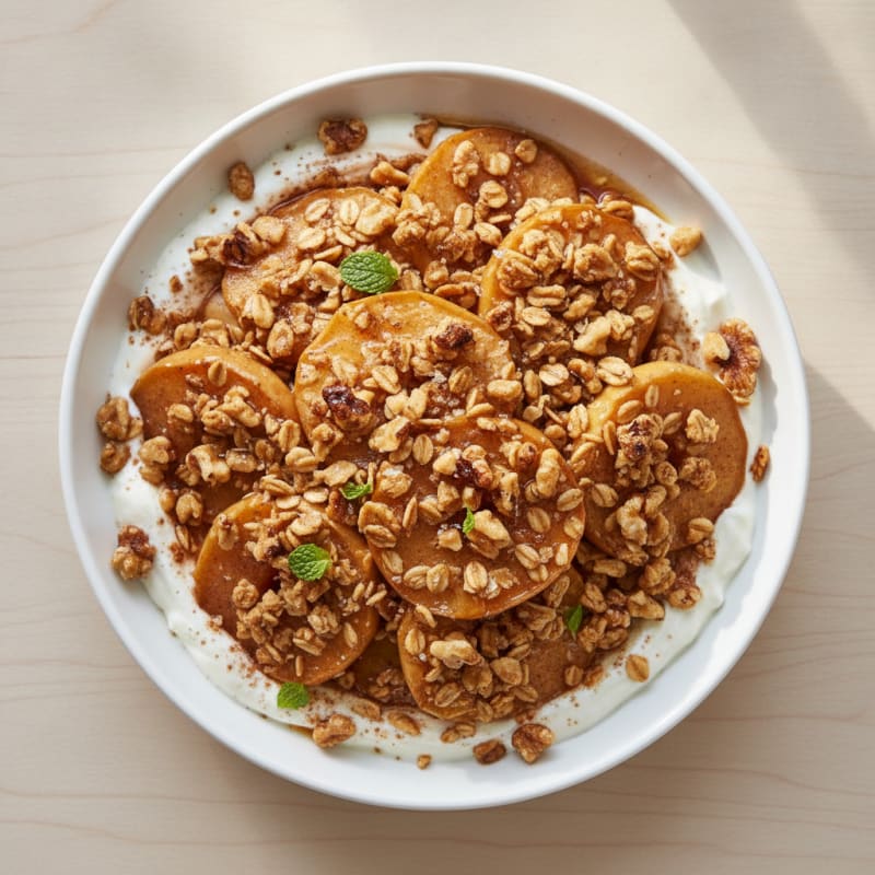 Baked Cinnamon Apples with Oat Crumble