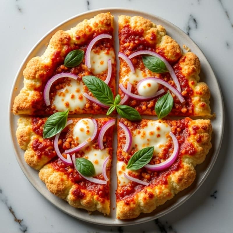 BBQ Chicken Protein Pizza with Cauliflower Crust