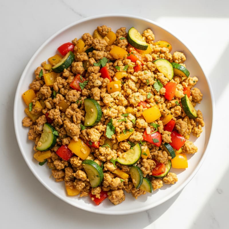 Zesty Turkey and Bell Pepper Skillet