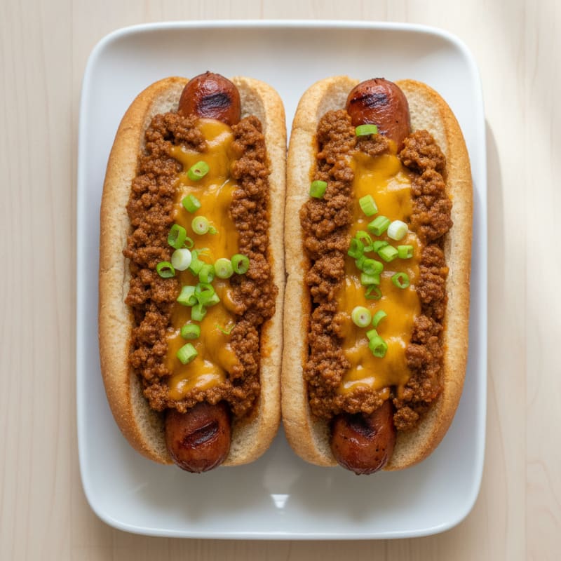 Classic Chili Cheese Hot Dogs