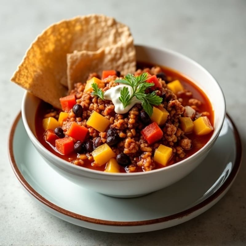 Lean Ground Turkey and Black Bean Chili