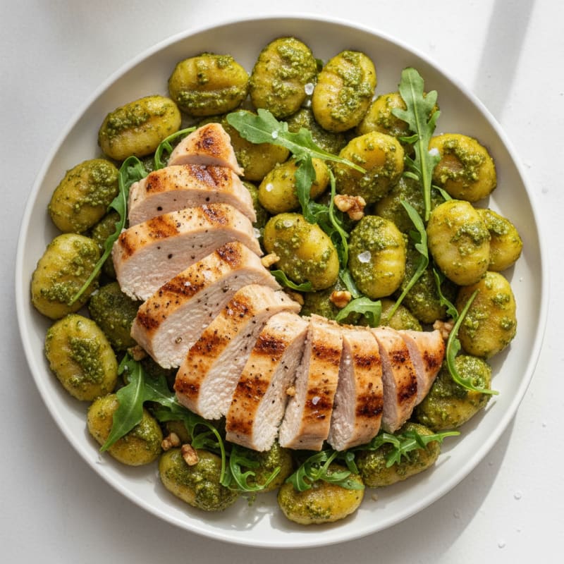 Gnocchi with Arugula Pesto