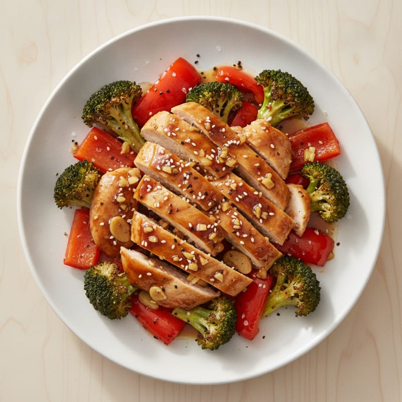 Teriyaki Chicken with Roasted Vegetables