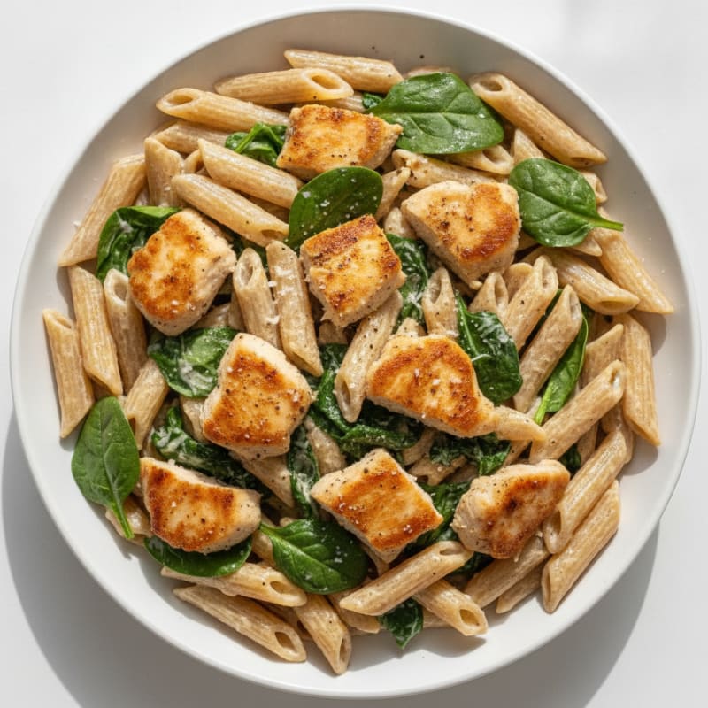 Garlic Parmesan Chicken Alfredo Pasta