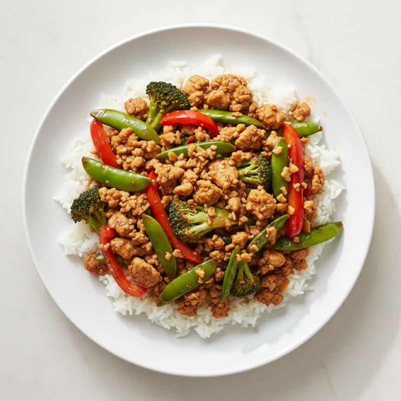 Ground Turkey and Vegetable Stir-Fry