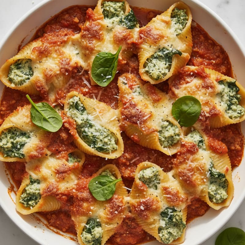 Spinach & Ricotta Stuffed Shells