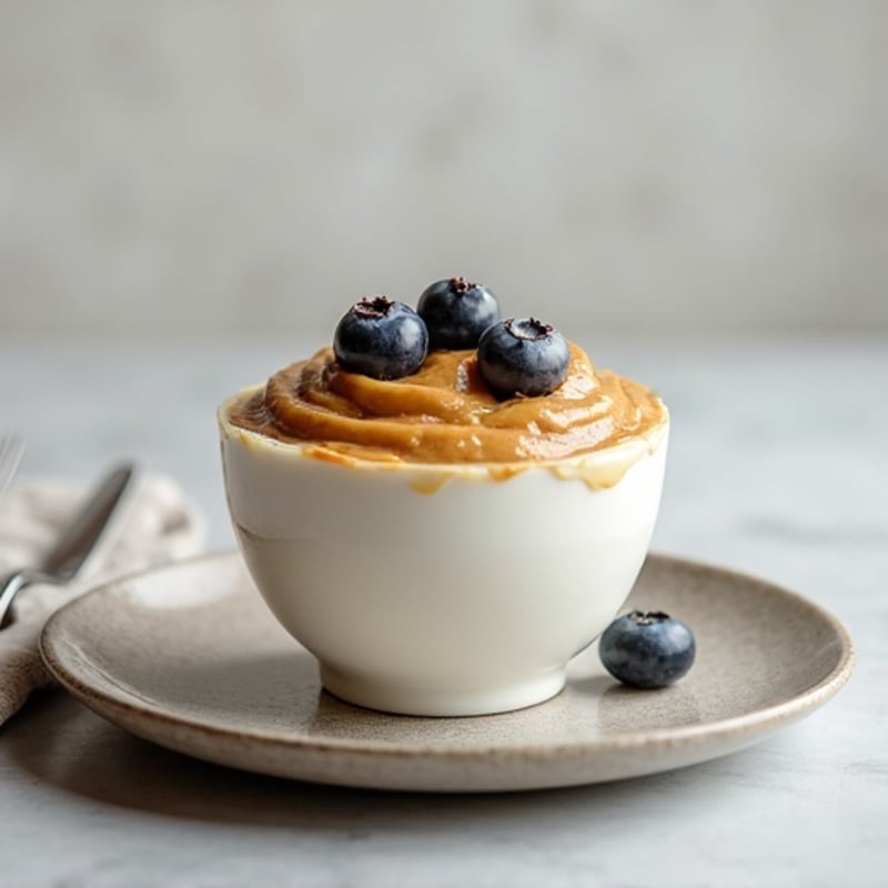 Silky Greek Yogurt Protein Pudding with Almond Butter