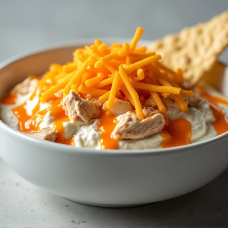 Creamy Greek Yogurt Buffalo Chicken Dip
