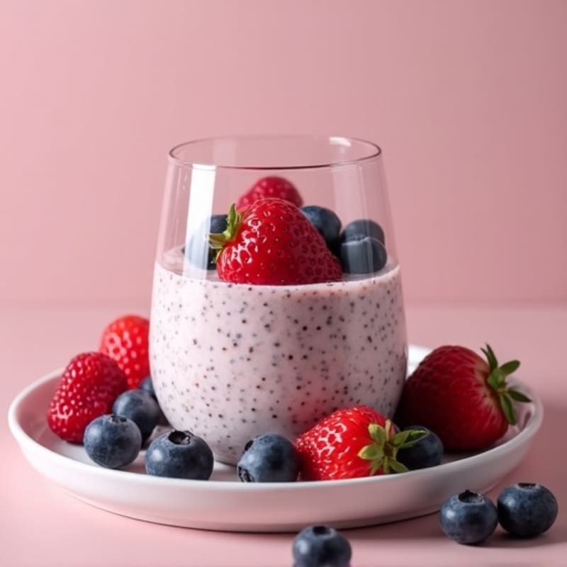 Creamy Berry Chia Pudding