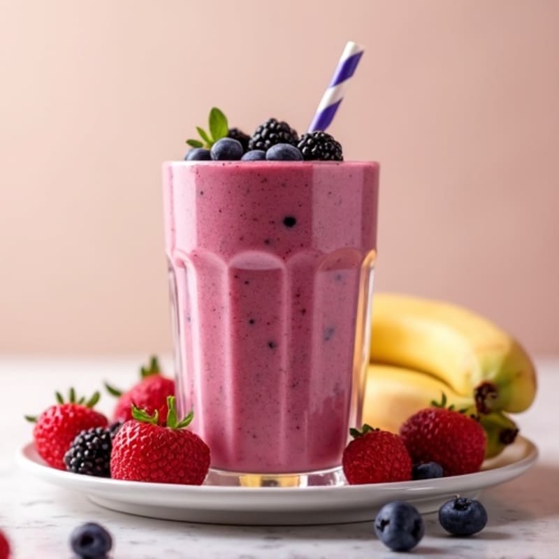 Triple Berry Protein Power Smoothie