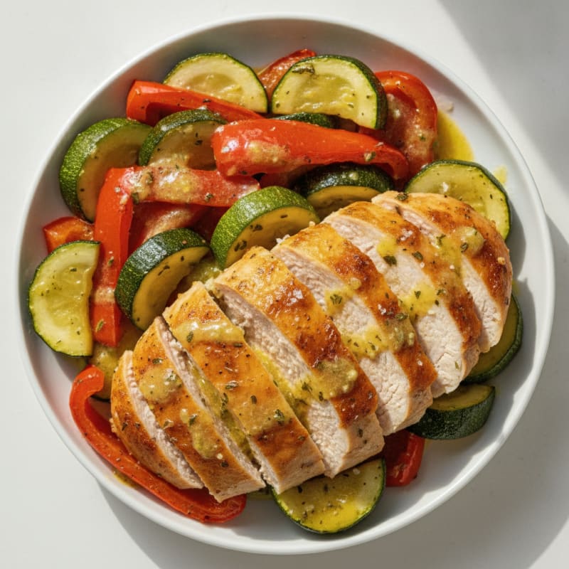 Lemon Herb Roasted Chicken and Veggies