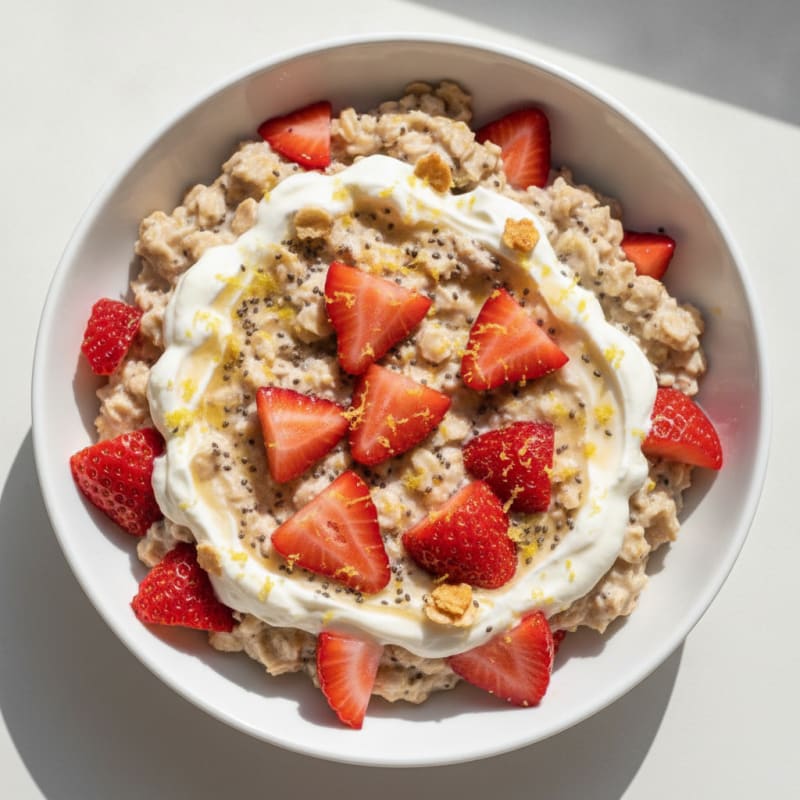 Strawberry Shortcake Overnight Oats