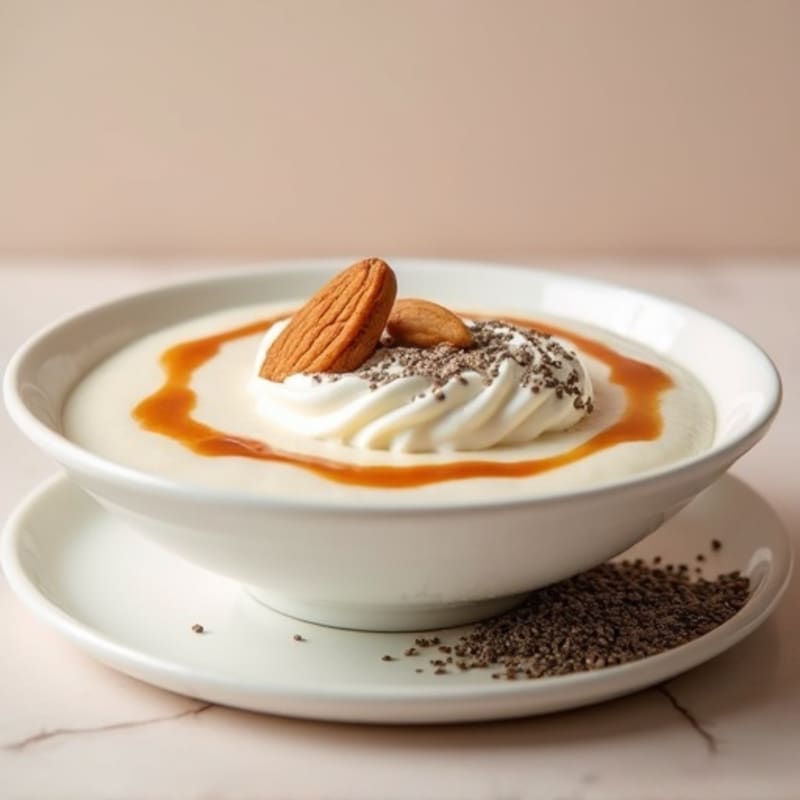 Creamy Greek Yogurt Protein Pudding with Almond Butter Swirl