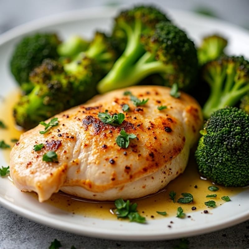 Sheet Pan Roasted Chicken and Crispy Broccoli