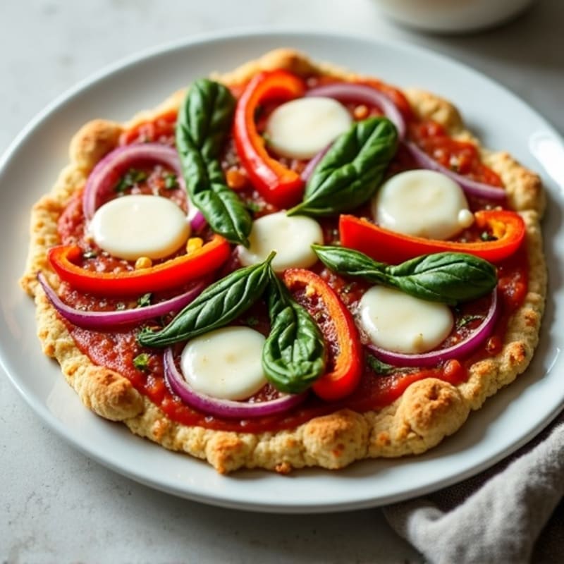 Lean Chicken and Roasted Vegetable Pizza