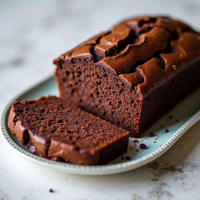 Fudgy Dark Chocolate Zucchini Loaf