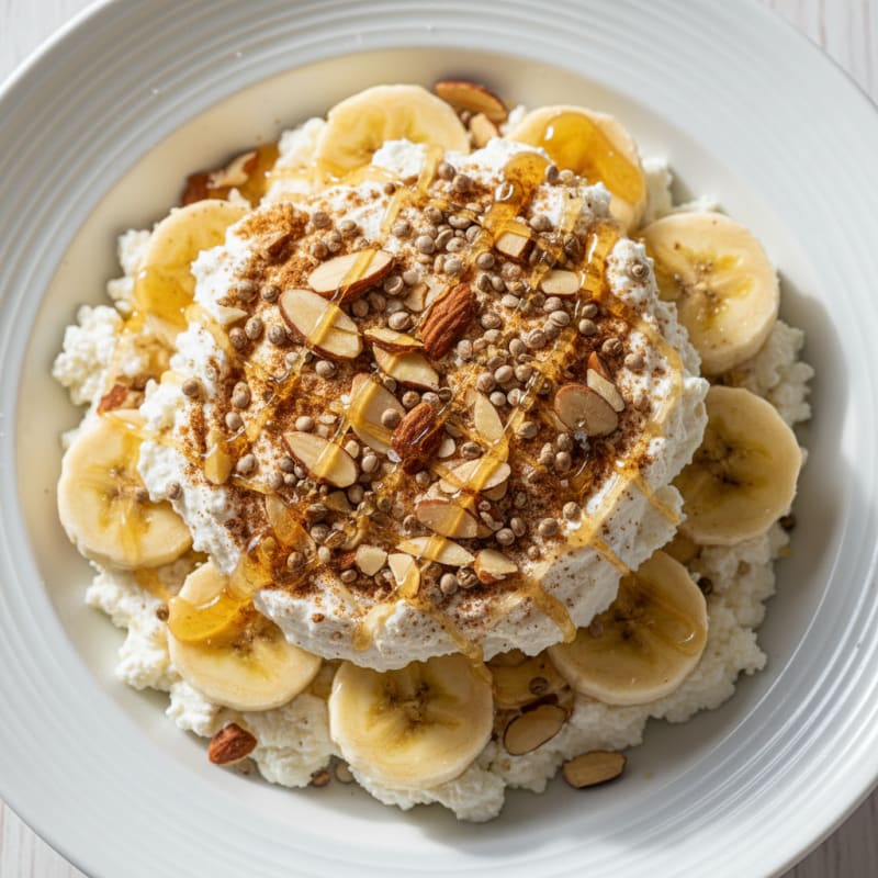 Cottage Cheese Banana Parfait