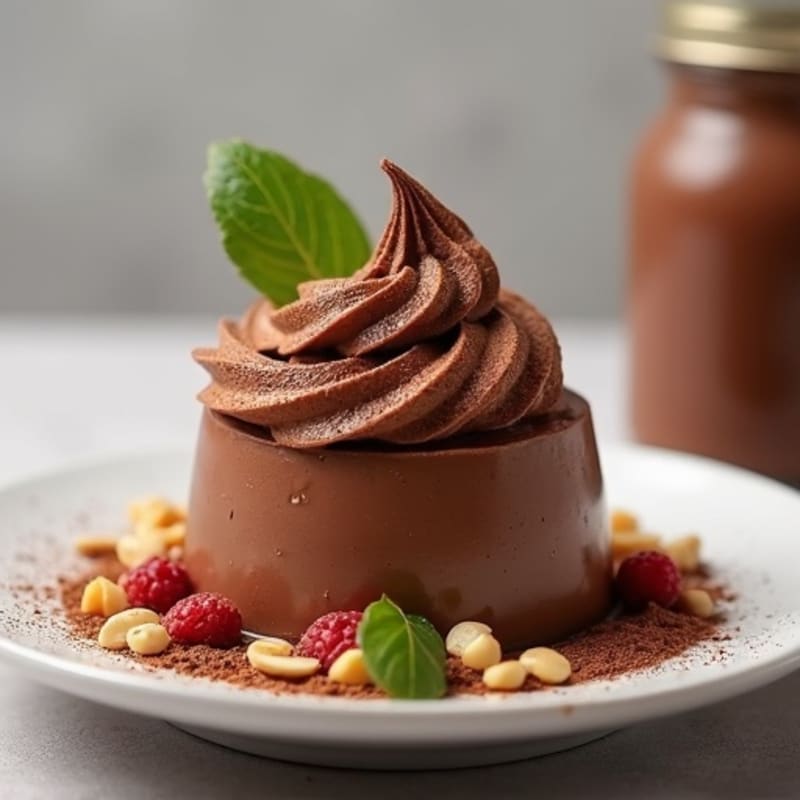 Chocolate Protein Mousse with Silken Tofu and Almond Butter
