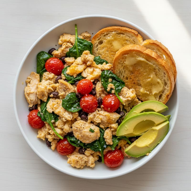 Savory Egg and Tomato Scramble