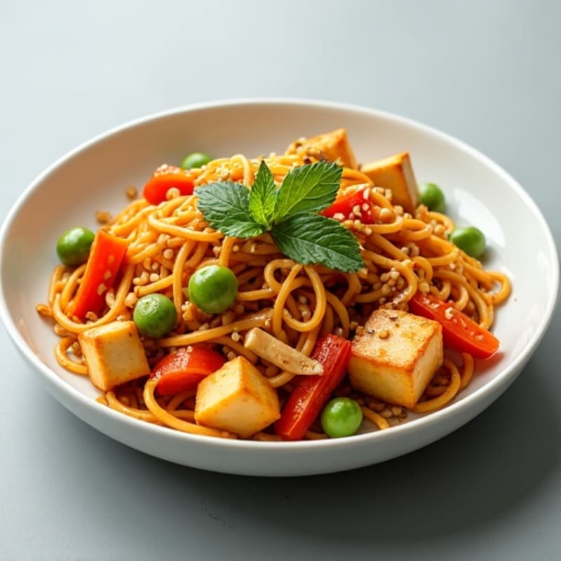 Sweet Potato Glass Noodles with Sesame Vegetables