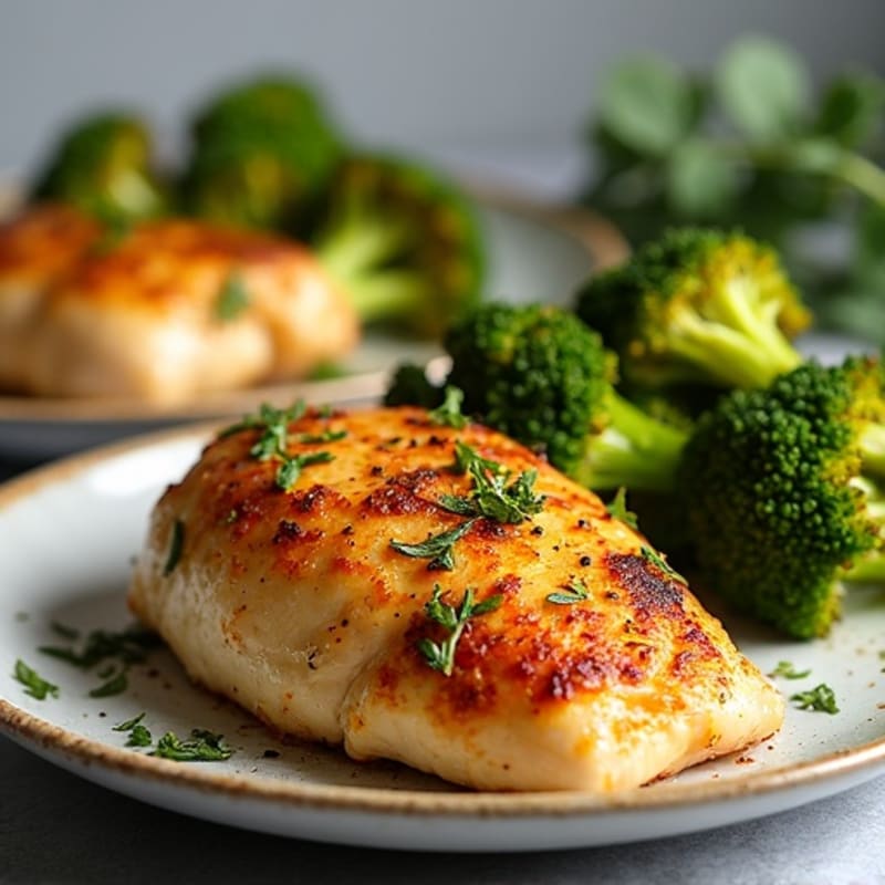 Sheet Pan Roasted Chicken and Crispy Broccoli