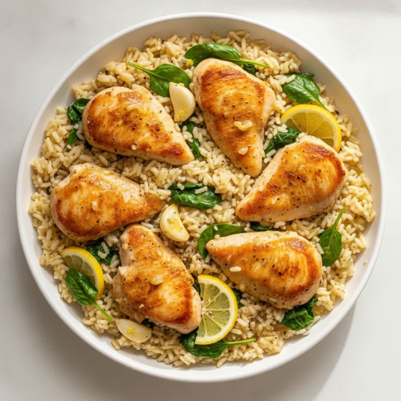 One-Pan Lemon Herb Chicken and Rice