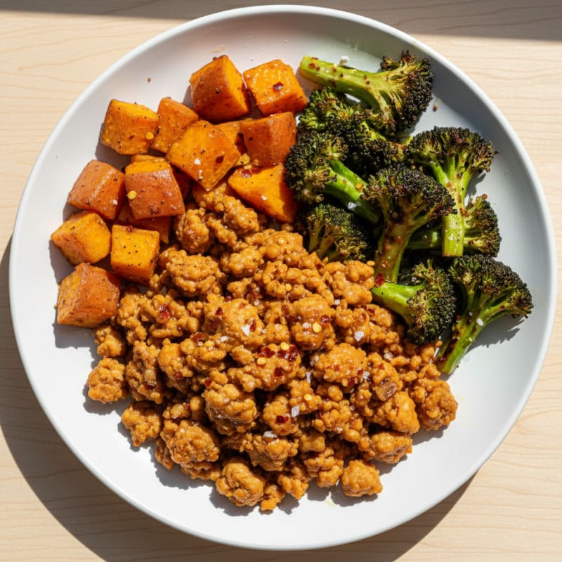 Ground Turkey with Spicy Honey Glaze
