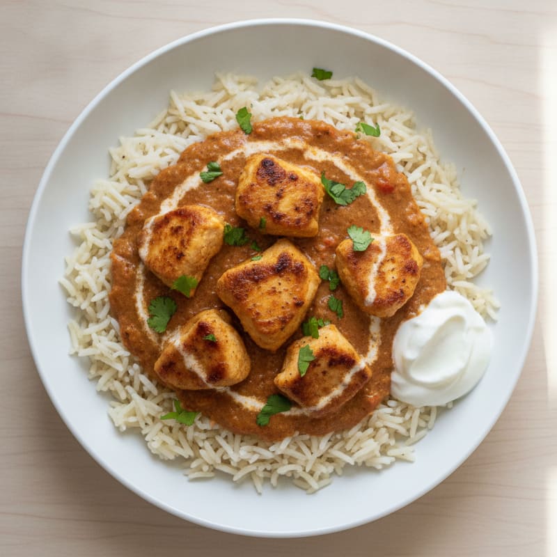 Spiced Butter Chicken with Basmati Rice