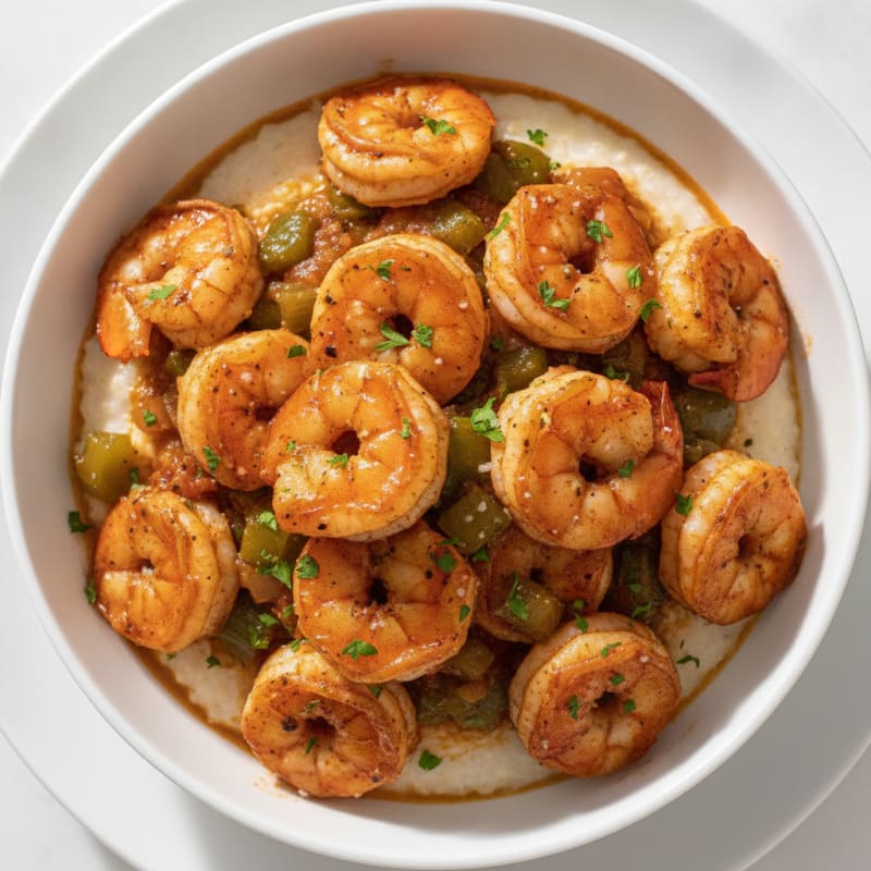 Cajun Shrimp with Creamy Grits
