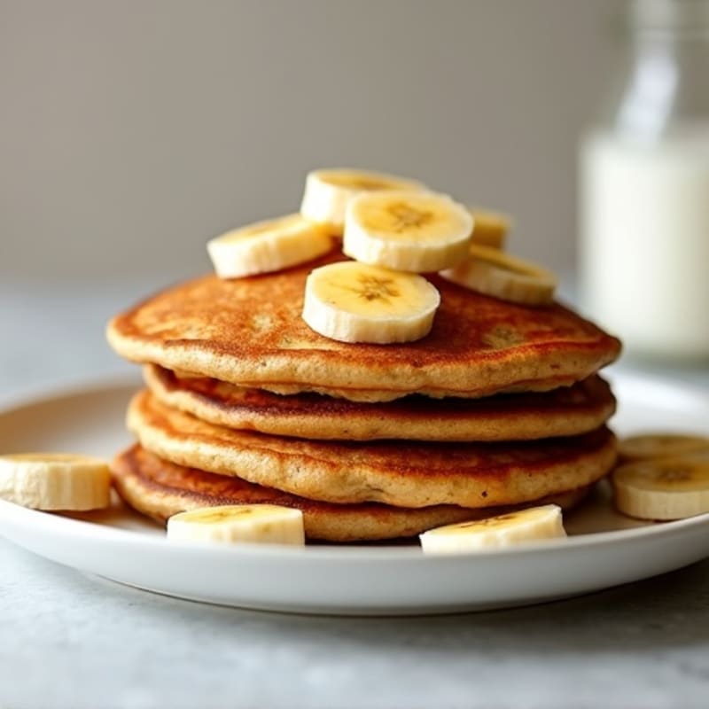Protein-Packed Caramelized Banana Oat Pancakes