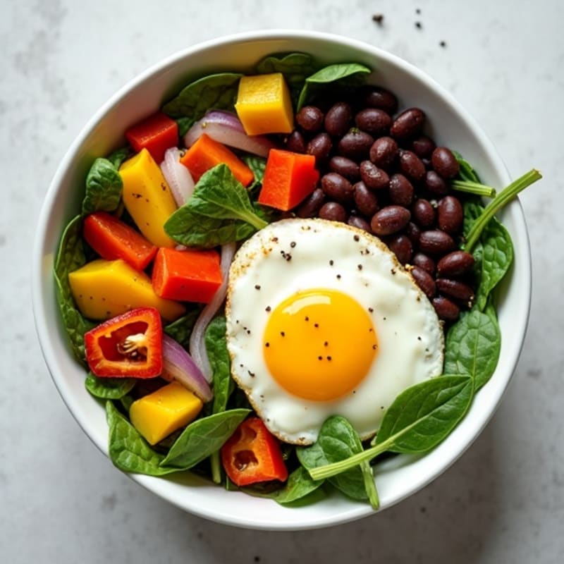 Protein-Packed Veggie and Egg White Scramble Bowl