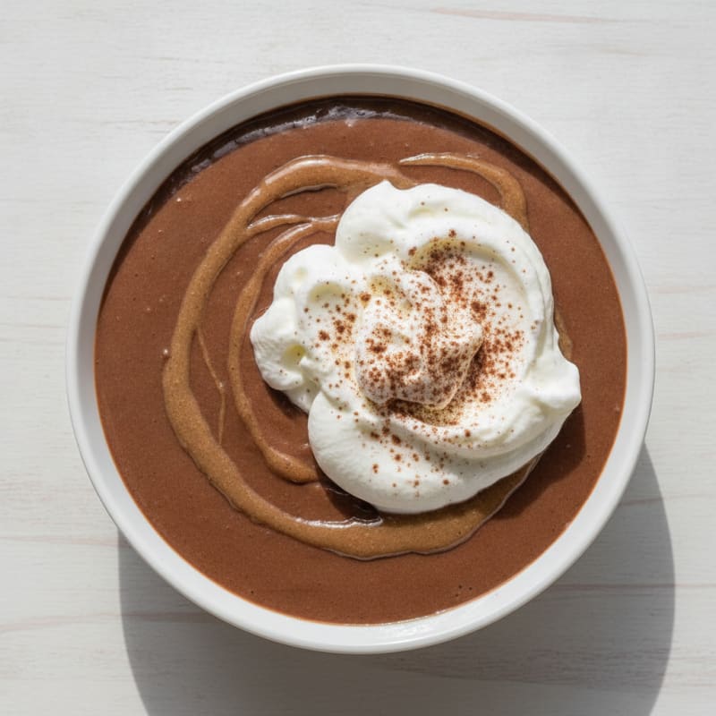 Silky Chocolate Protein Pudding with Greek Yogurt