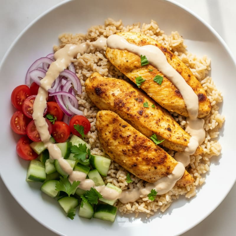 Chicken Shawarma Rice Bowl
