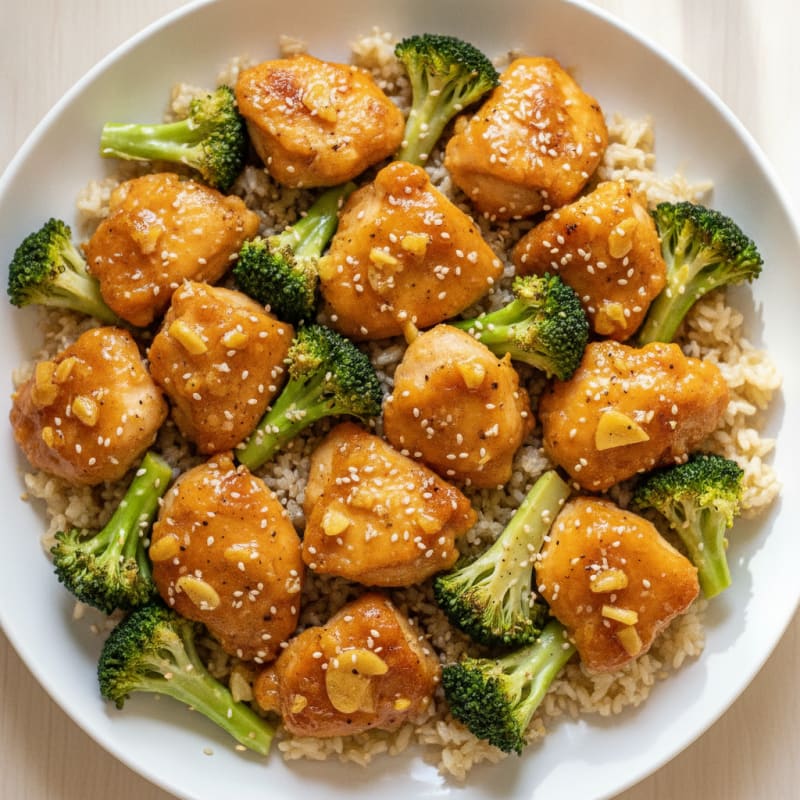 Baked Orange Chicken with Broccoli