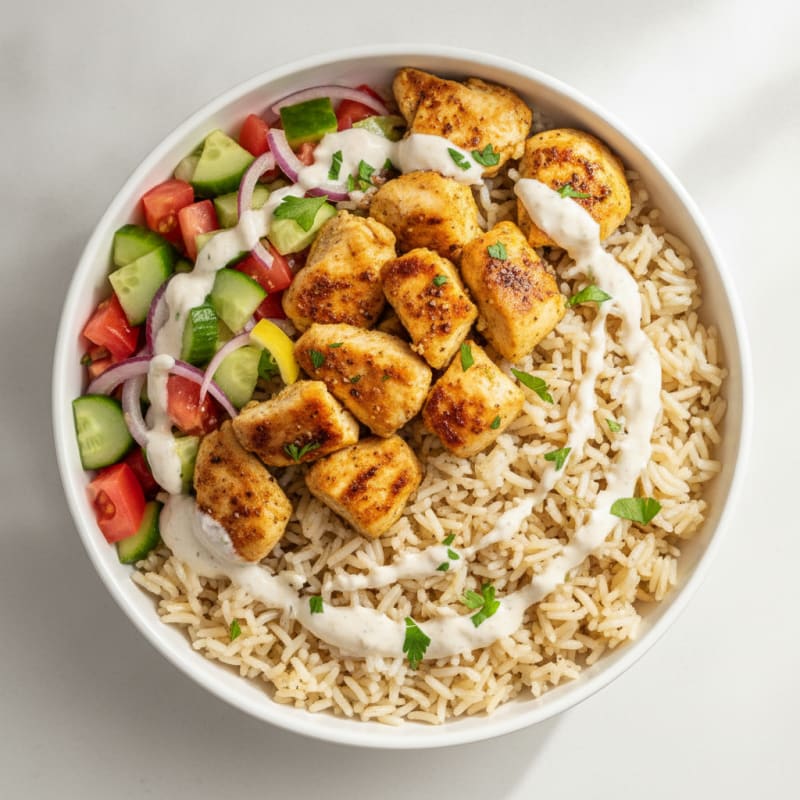 Chicken Shawarma Rice Bowl