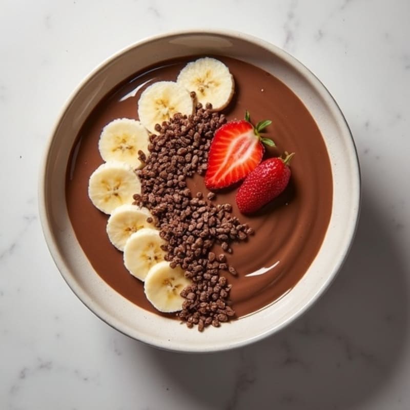 Silky Chocolate Protein Pudding with Chia Seeds