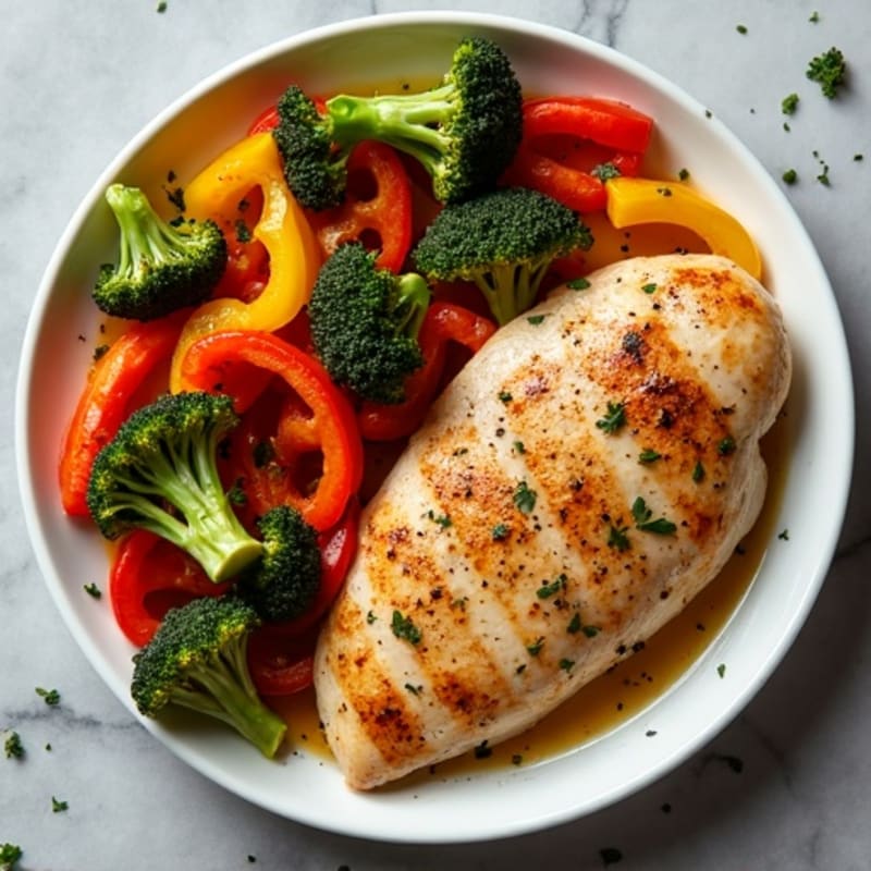 Basic Sheet Pan Chicken and Roasted Vegetables
