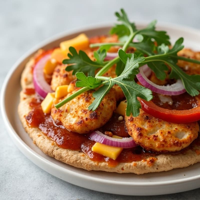 Crispy BBQ Ranch Chicken Flatbread
