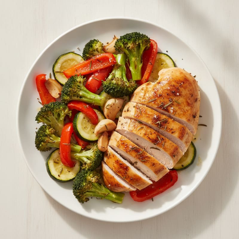 Lemon Herb Roasted Chicken and Veggies